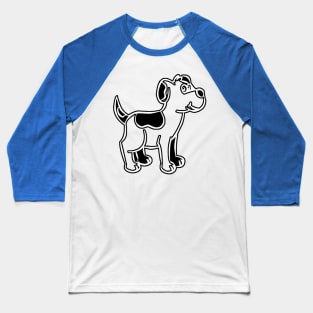 Loving Little Child Dog Baseball T-Shirt